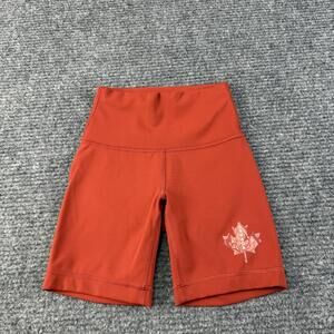 Lululemon Shorts Womens 2 Red Biker High Rise 6 In Inseam Canada 2024